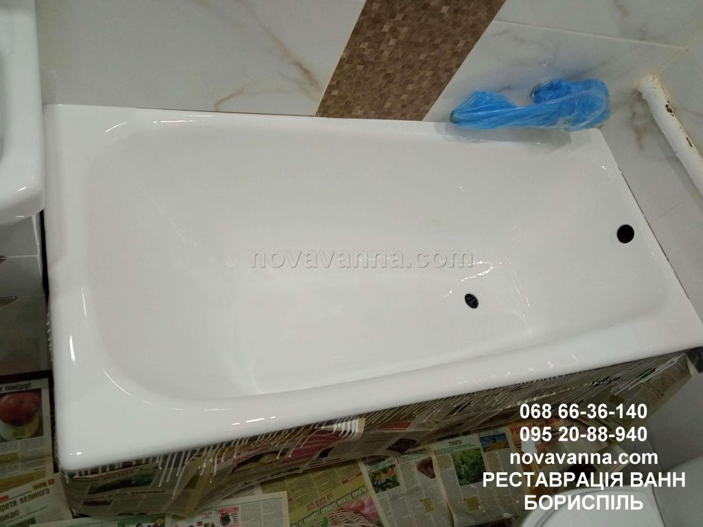 Відновлення ванни білим акрилом (Бориспіль)